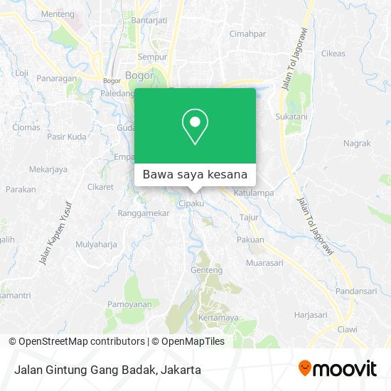 Peta Jalan Gintung Gang Badak