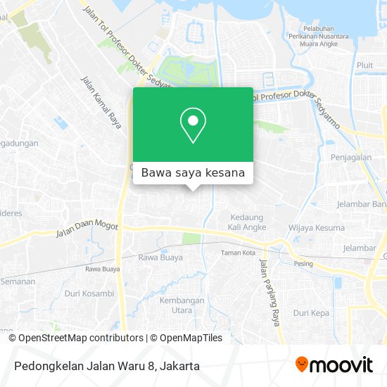 Peta Pedongkelan Jalan Waru 8