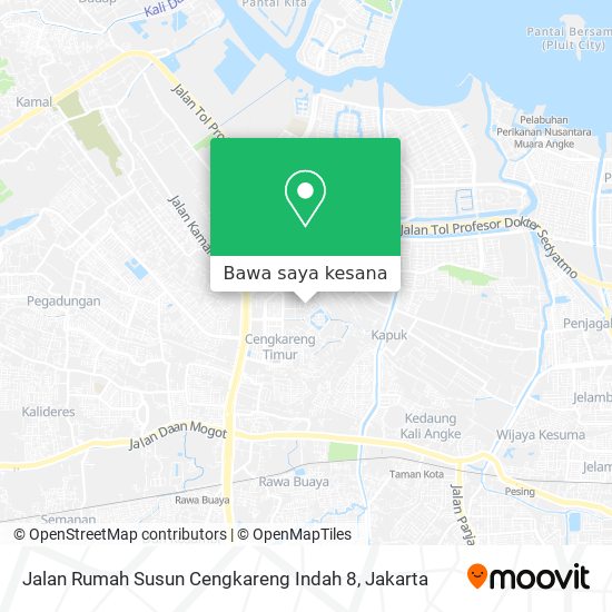 Peta Jalan Rumah Susun Cengkareng Indah 8