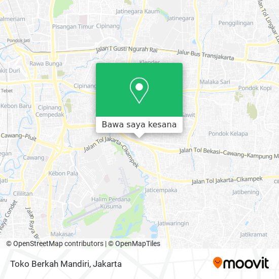 Peta Toko Berkah Mandiri