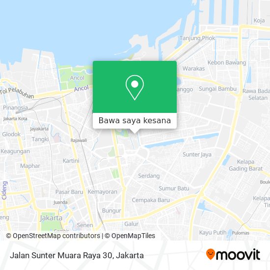 Peta Jalan Sunter Muara Raya 30