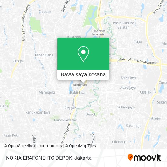 Peta NOKIA ERAFONE ITC DEPOK