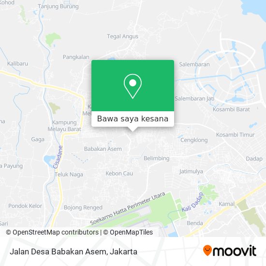 Peta Jalan Desa Babakan Asem