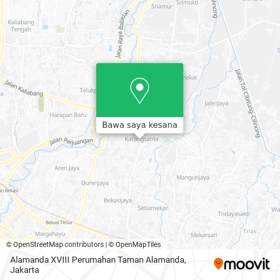 Peta Alamanda XVIII Perumahan Taman Alamanda
