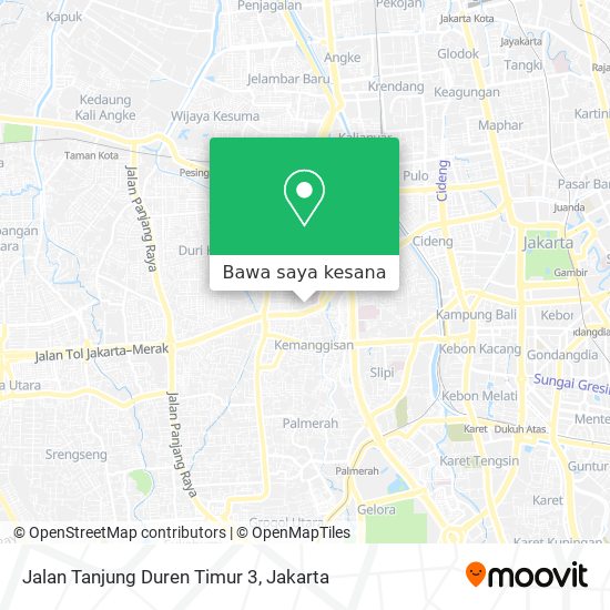 Peta Jalan Tanjung Duren Timur 3