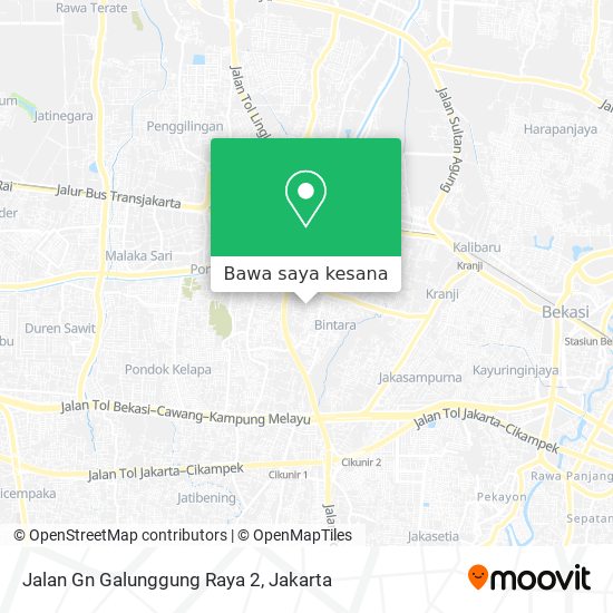 Peta Jalan Gn Galunggung Raya 2
