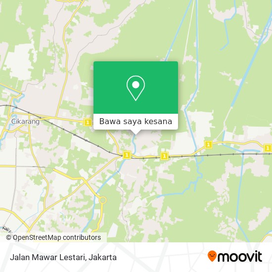 Peta Jalan Mawar Lestari