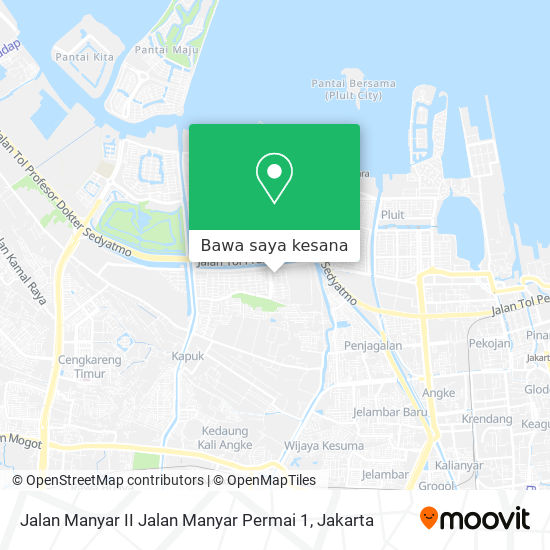 Peta Jalan Manyar II Jalan Manyar Permai 1