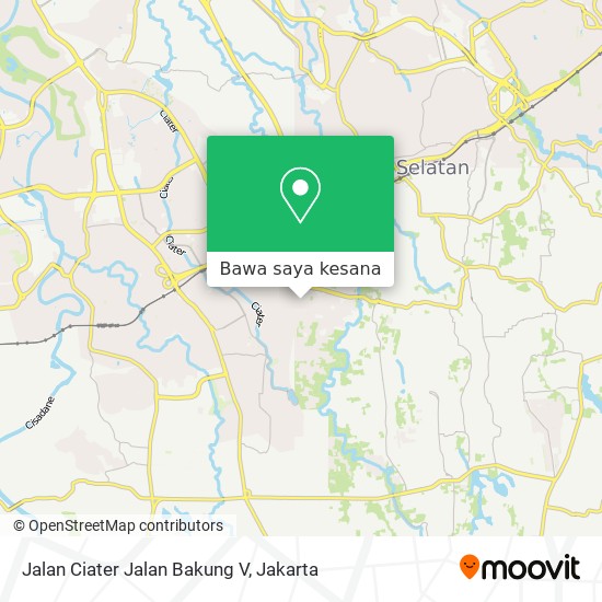 Peta Jalan Ciater Jalan Bakung V