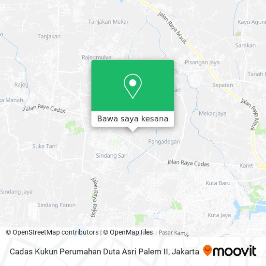 Peta Cadas Kukun Perumahan Duta Asri Palem II