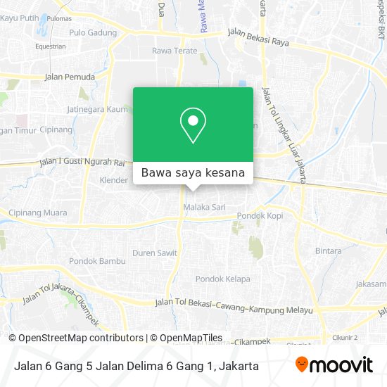 Peta Jalan 6 Gang 5 Jalan Delima 6 Gang 1