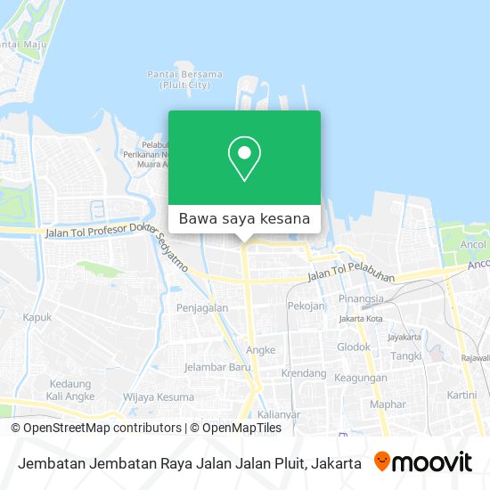 Peta Jembatan Jembatan Raya Jalan Jalan Pluit