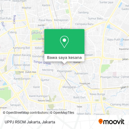 Peta UPPJ RSCM Jakarta