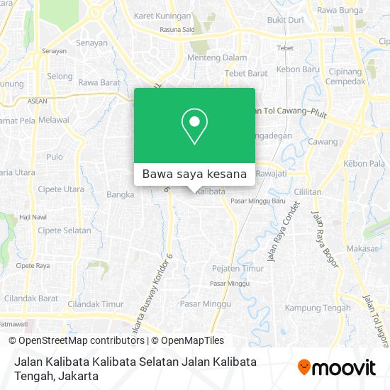 Peta Jalan Kalibata Kalibata Selatan Jalan Kalibata Tengah