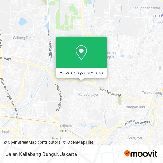 Peta Jalan Kaliabang Bungur