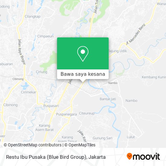 Peta Restu Ibu Pusaka (Blue Bird Group)