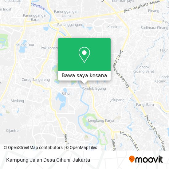 Peta Kampung Jalan Desa Cihuni