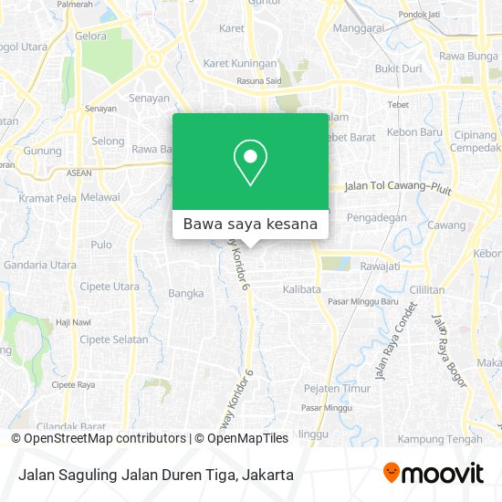 Peta Jalan Saguling Jalan Duren Tiga