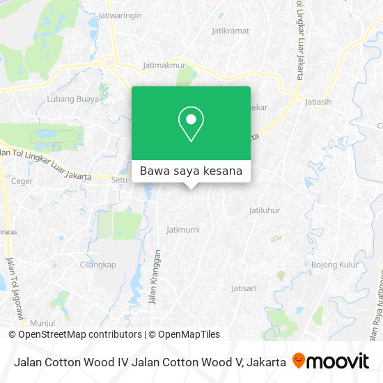 Peta Jalan Cotton Wood IV Jalan Cotton Wood V