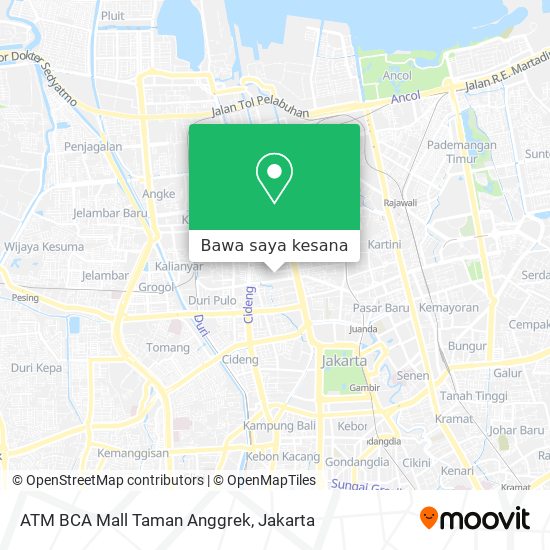Peta ATM BCA Mall Taman Anggrek
