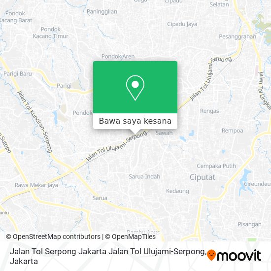 Peta Jalan Tol Serpong Jakarta Jalan Tol Ulujami-Serpong