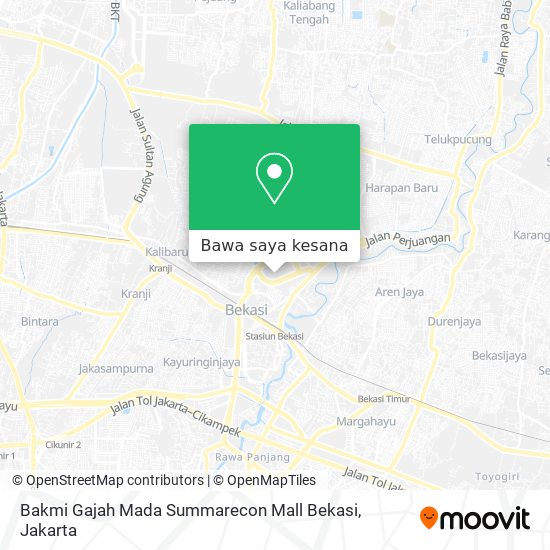 Peta Bakmi Gajah Mada Summarecon Mall Bekasi