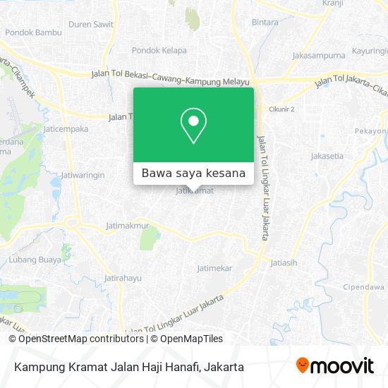 Peta Kampung Kramat Jalan Haji Hanafi