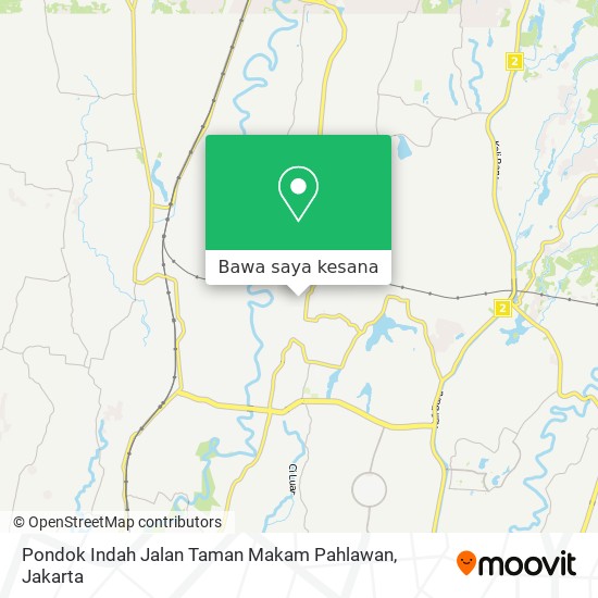 Peta Pondok Indah Jalan Taman Makam Pahlawan