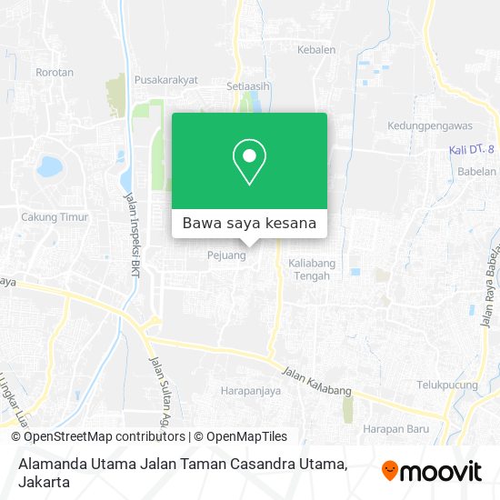 Peta Alamanda Utama Jalan Taman Casandra Utama