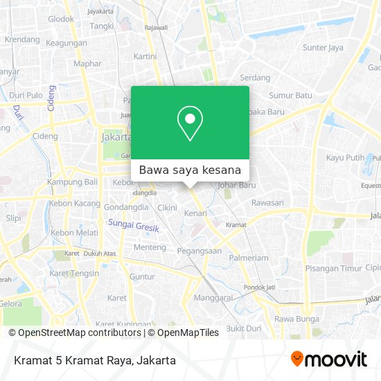 Peta Kramat 5 Kramat Raya