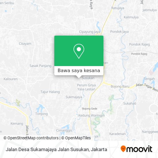 Peta Jalan Desa Sukamajaya Jalan Susukan