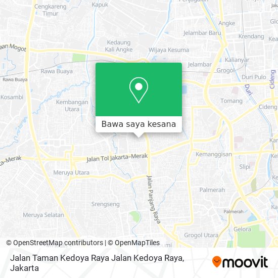 Peta Jalan Taman Kedoya Raya Jalan Kedoya Raya