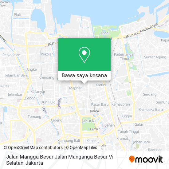 Peta Jalan Mangga Besar Jalan Manganga Besar Vi Selatan