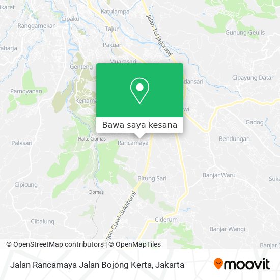 Peta Jalan Rancamaya Jalan Bojong Kerta