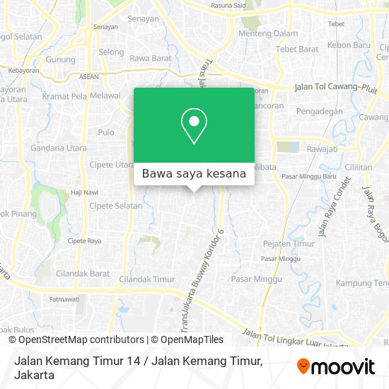 Peta Jalan Kemang Timur 14 / Jalan Kemang Timur