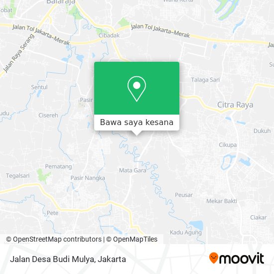 Peta Jalan Desa Budi Mulya