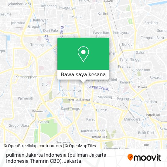 Peta pullman Jakarta Indonesia (pullman Jakarta Indonesia Thamrin CBD)