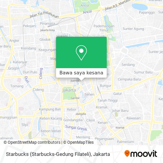 Peta Starbucks (Starbucks-Gedung Filateli)