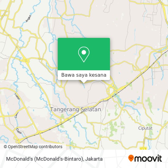 Peta McDonald's (McDonald's-Bintaro)