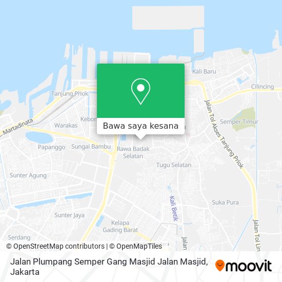 Peta Jalan Plumpang Semper Gang Masjid Jalan Masjid