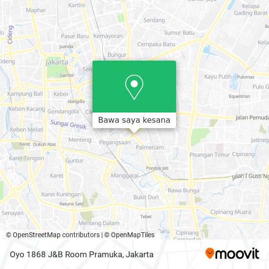 Peta Oyo 1868 J&B Room Pramuka