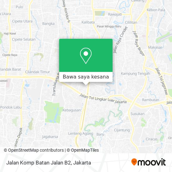 Peta Jalan Komp Batan Jalan B2