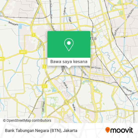 Peta Bank Tabungan Negara (BTN)