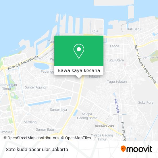 Peta Sate kuda pasar ular