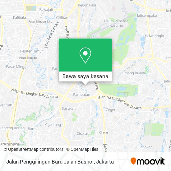 Peta Jalan Penggilingan Baru Jalan Bashor