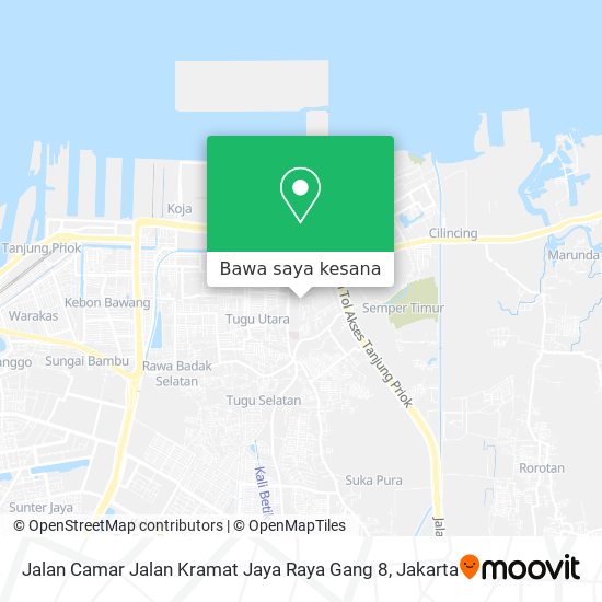 Peta Jalan Camar Jalan Kramat Jaya Raya Gang 8