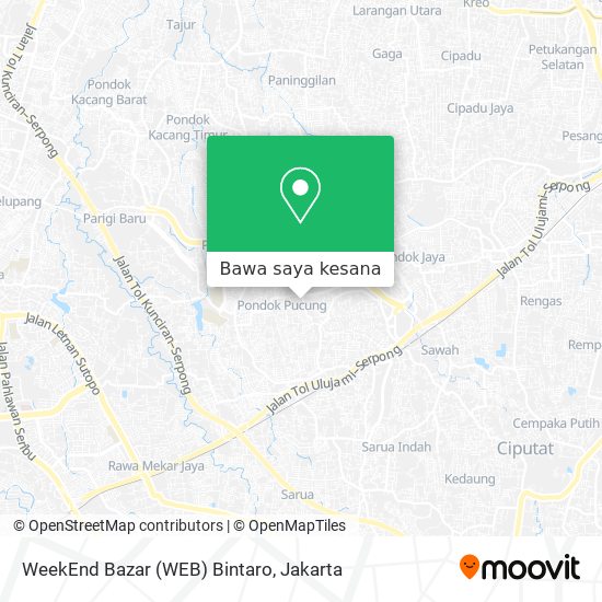 Peta WeekEnd Bazar (WEB) Bintaro