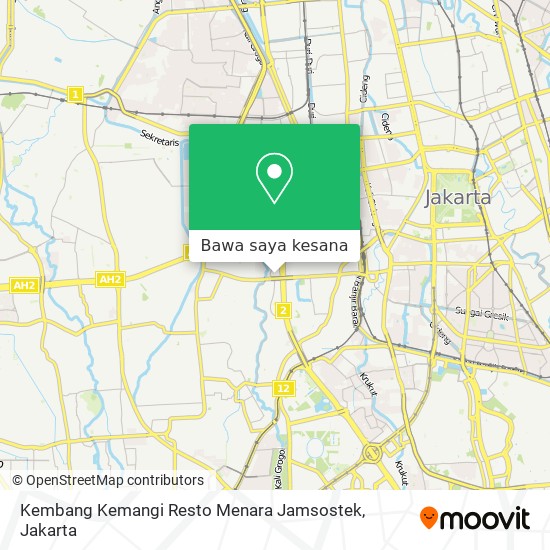 Peta Kembang Kemangi Resto Menara Jamsostek