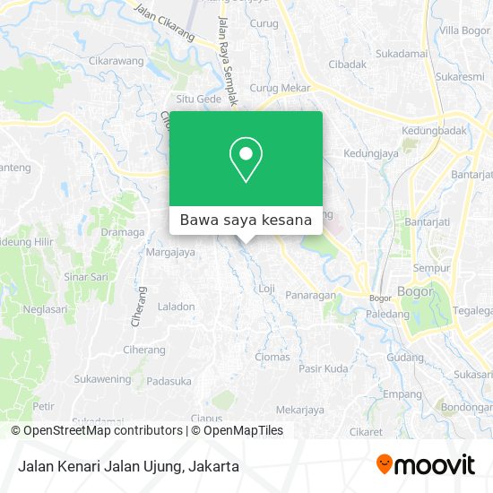 Peta Jalan Kenari Jalan Ujung