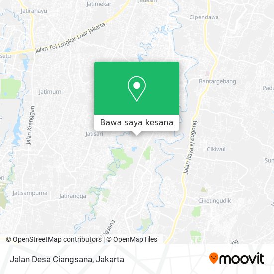 Peta Jalan Desa Ciangsana